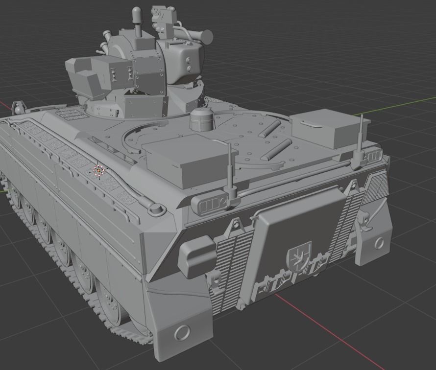 Pre Supported H0 Scale Marder 1A5 IFV 3D print model_16