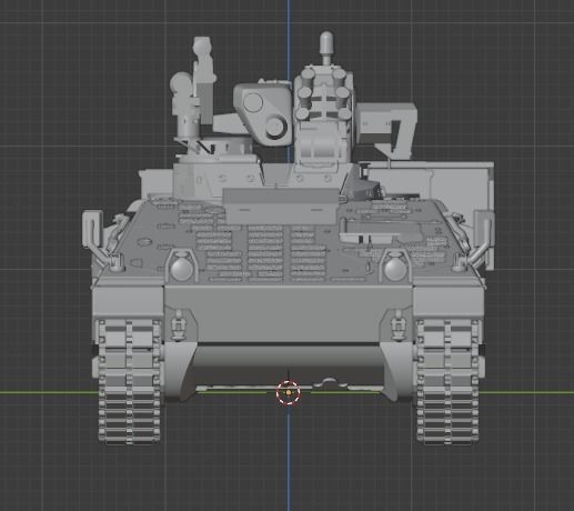 Pre Supported H0 Scale Marder 1A5A1 IFV 3D print model_11