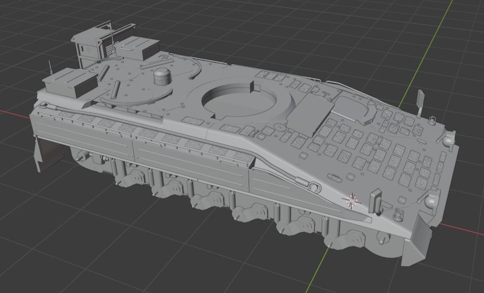 Pre Supported H0 Scale Marder 1A5A1 IFV 3D print model_17