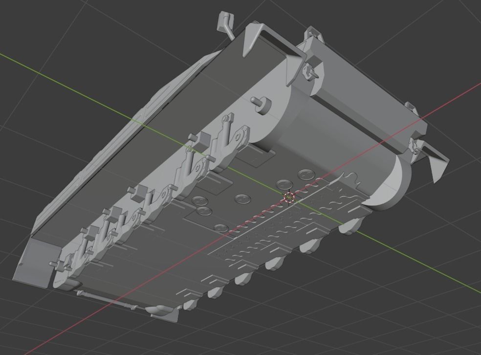 Pre Supported H0 Scale Marder 1A5A1 IFV 3D print model_18