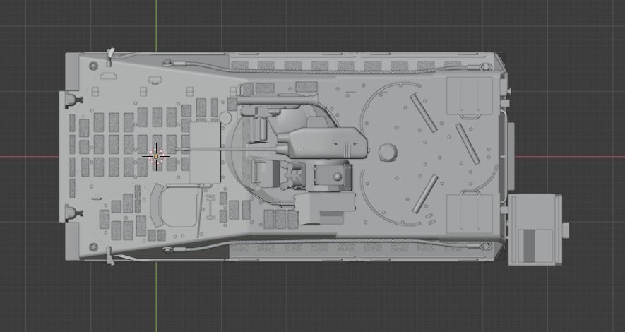 Pre Supported H0 Scale Marder 1A5A1 IFV 3D print model_8
