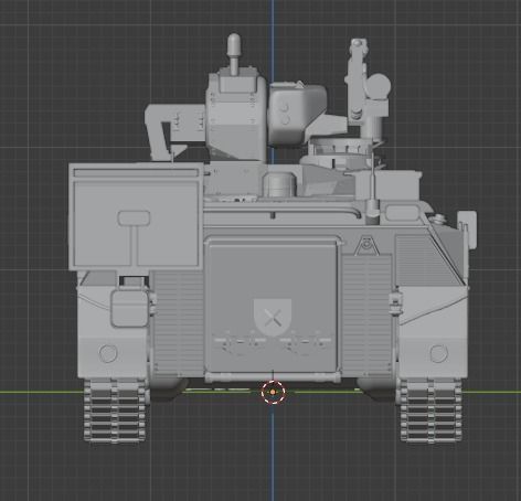 Pre Supported H0 Scale Marder 1A5A1 IFV 3D print model_13