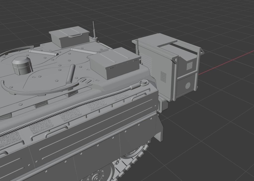 Pre Supported H0 Scale Marder 1A5A1 IFV 3D print model_15