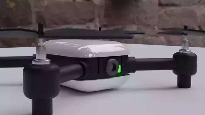 Drone with two propellers