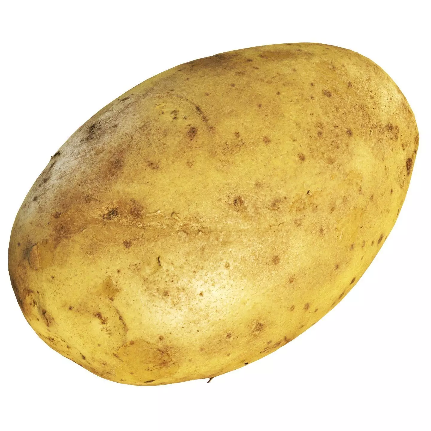 4k Potato Low-poly 3D model_0