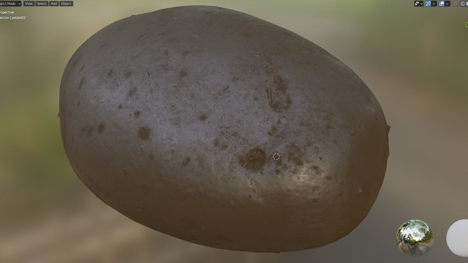 4k Potato Low-poly 3D model_17