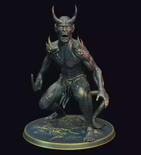 Crouching Demon 3D model
