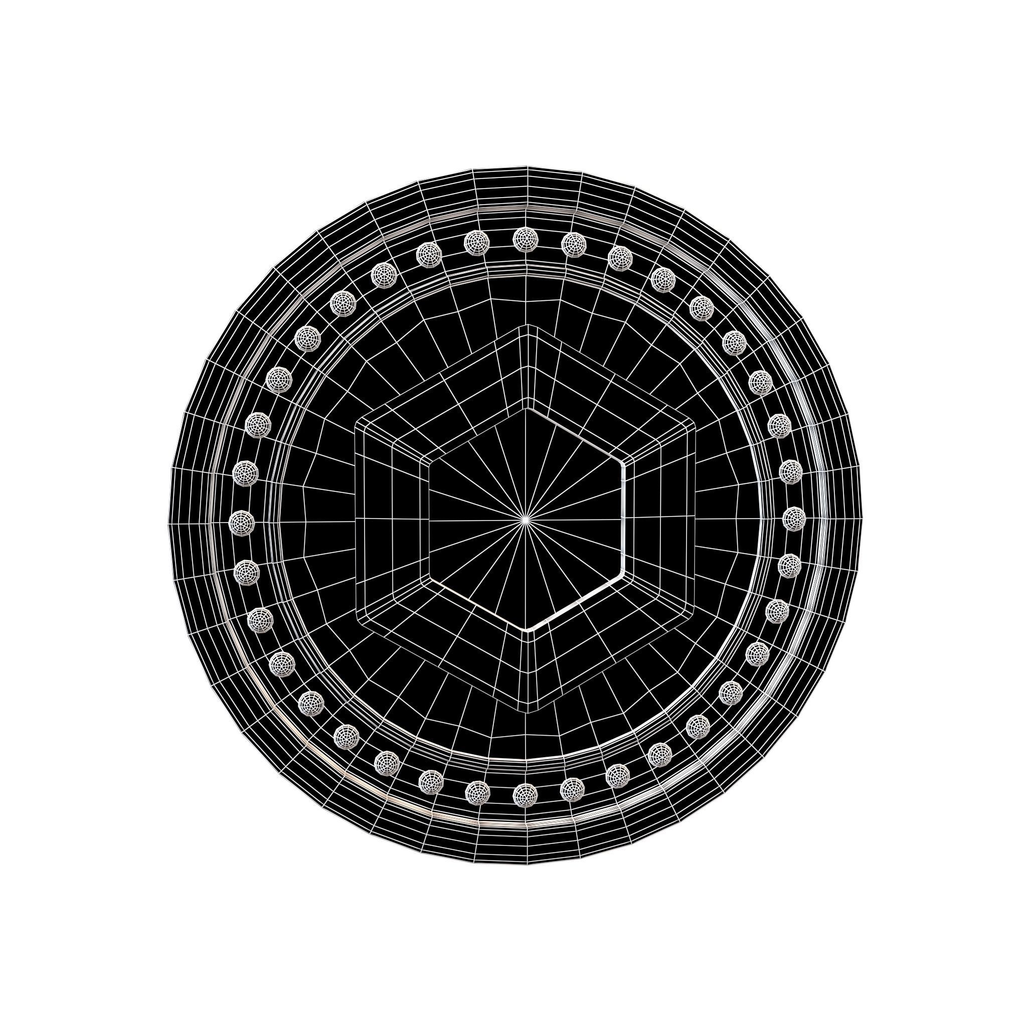 Chainlink Coin v3 001 Low-poly 3D model_5