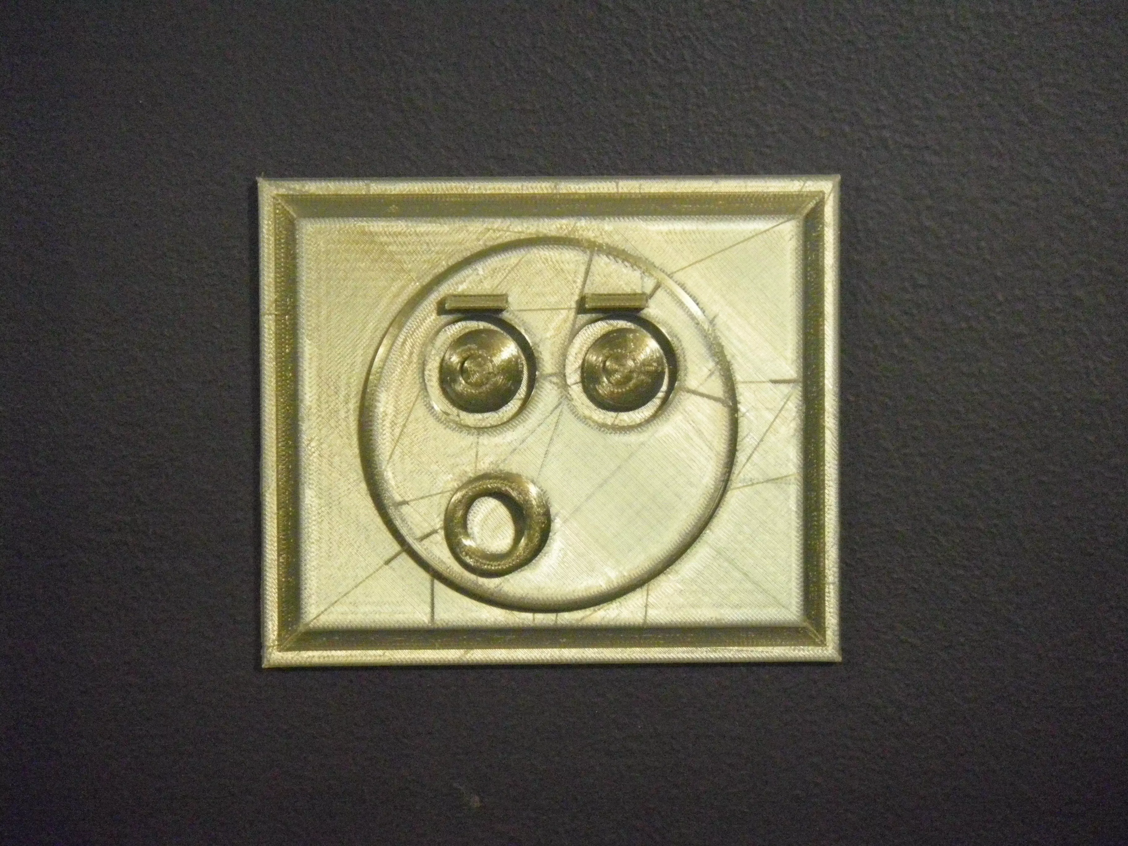 Emoji Wall Art OH-Yeah 3D print model
