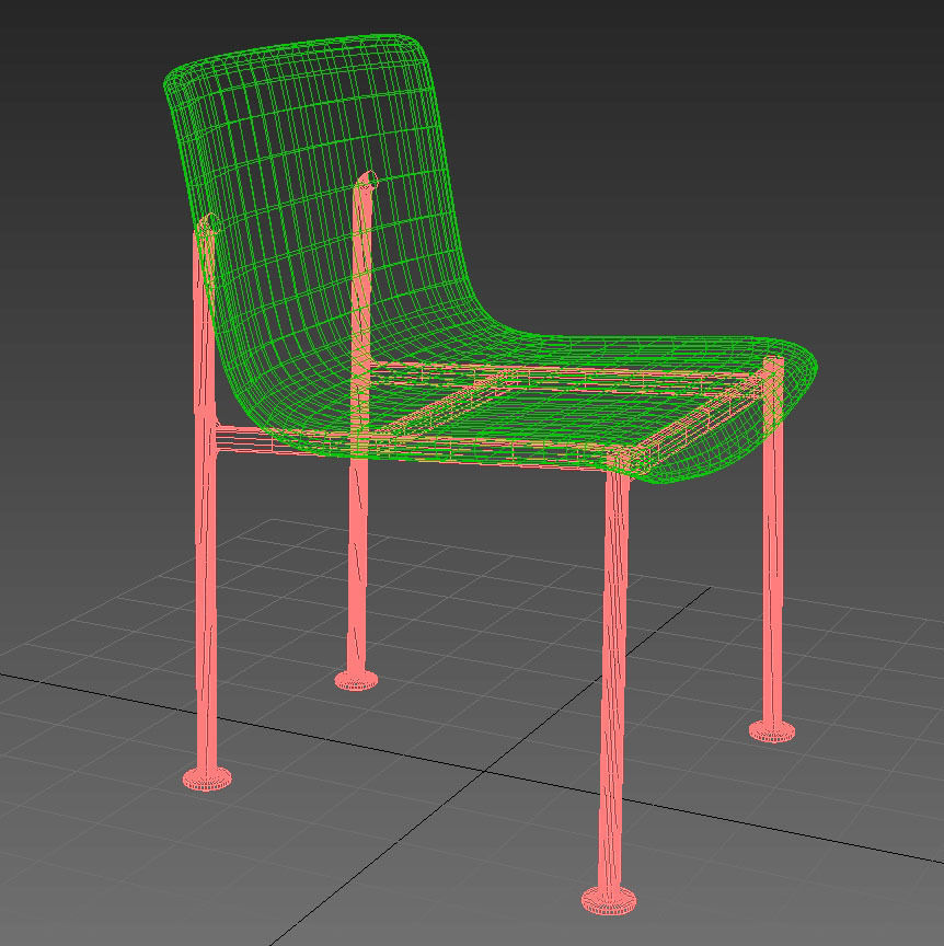 Janus et cie gina side chair 3D model_11