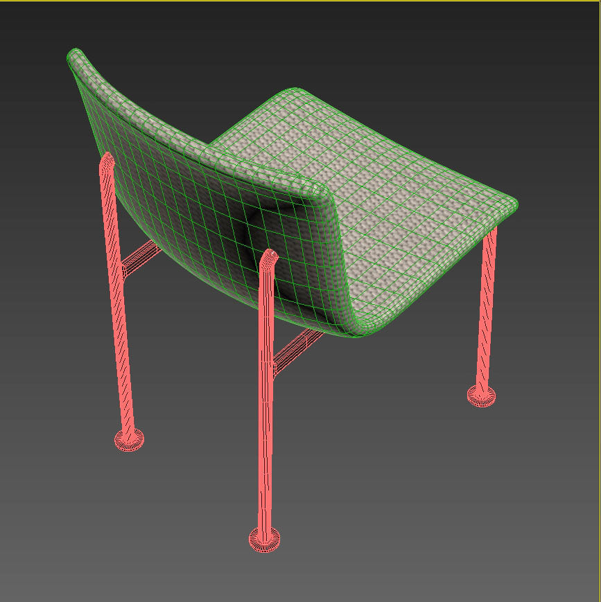 Janus et cie gina side chair 3D model_6