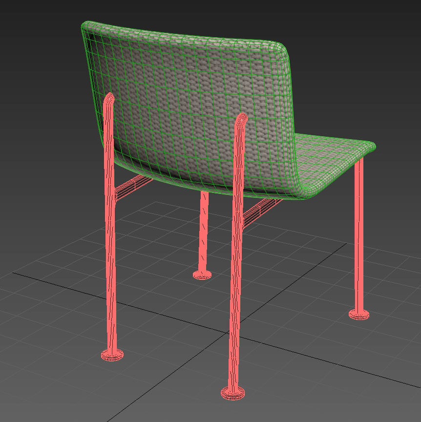 Janus et cie gina side chair 3D model_8