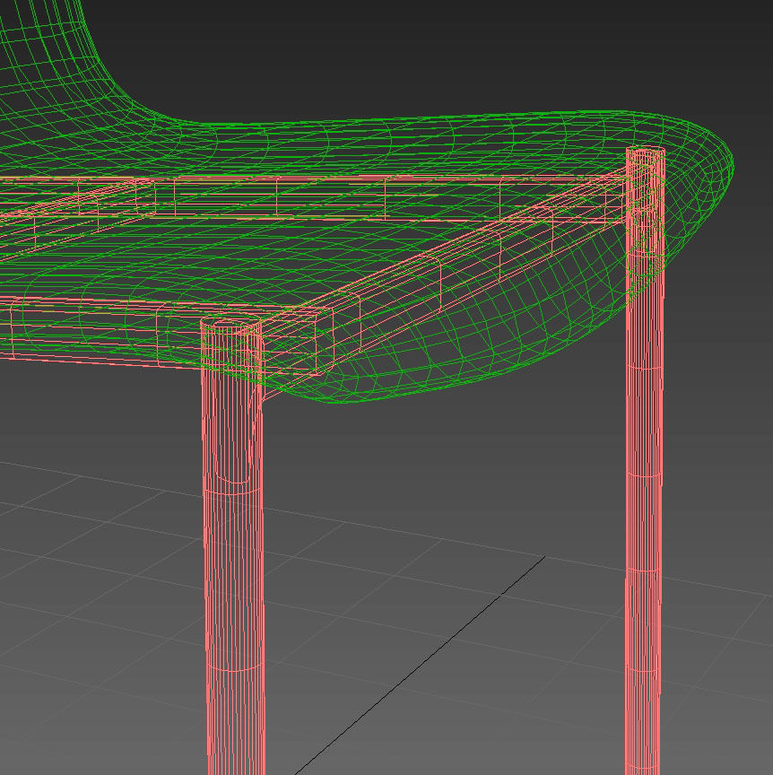 Janus et cie gina side chair 3D model_10