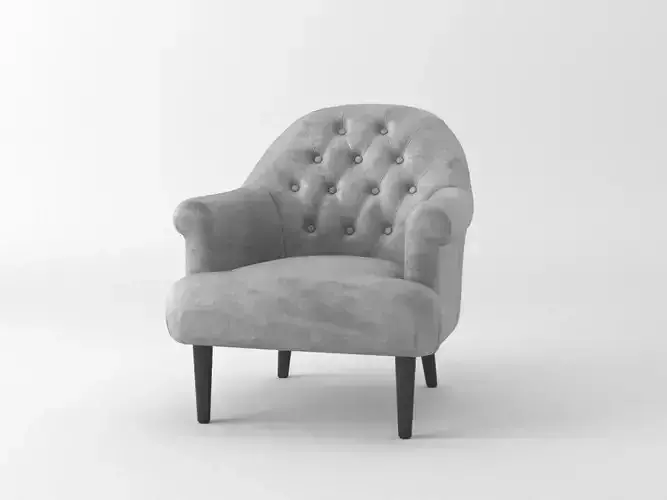 Glamour Better Grey Velvet Armchair 