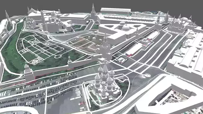 Cityscape Moscow Kremlin