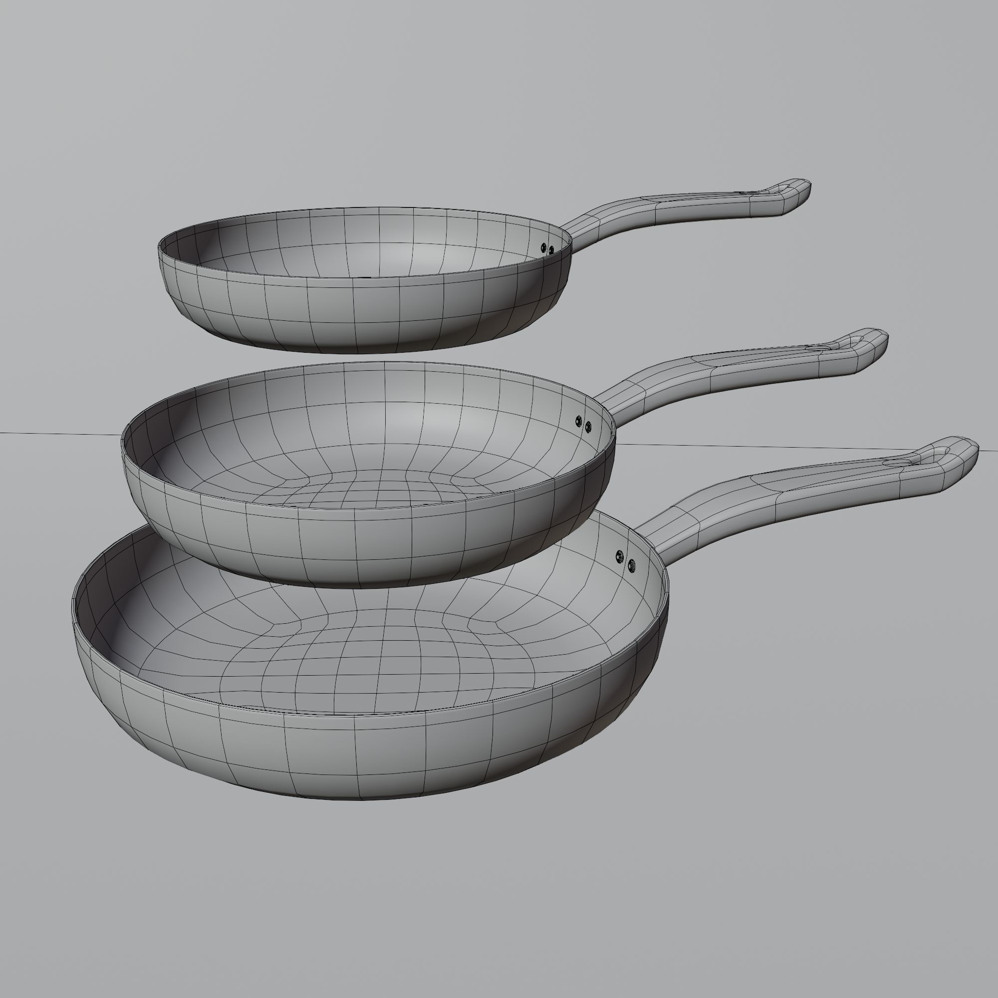 Free Frying Pan Free low-poly 3D model_6