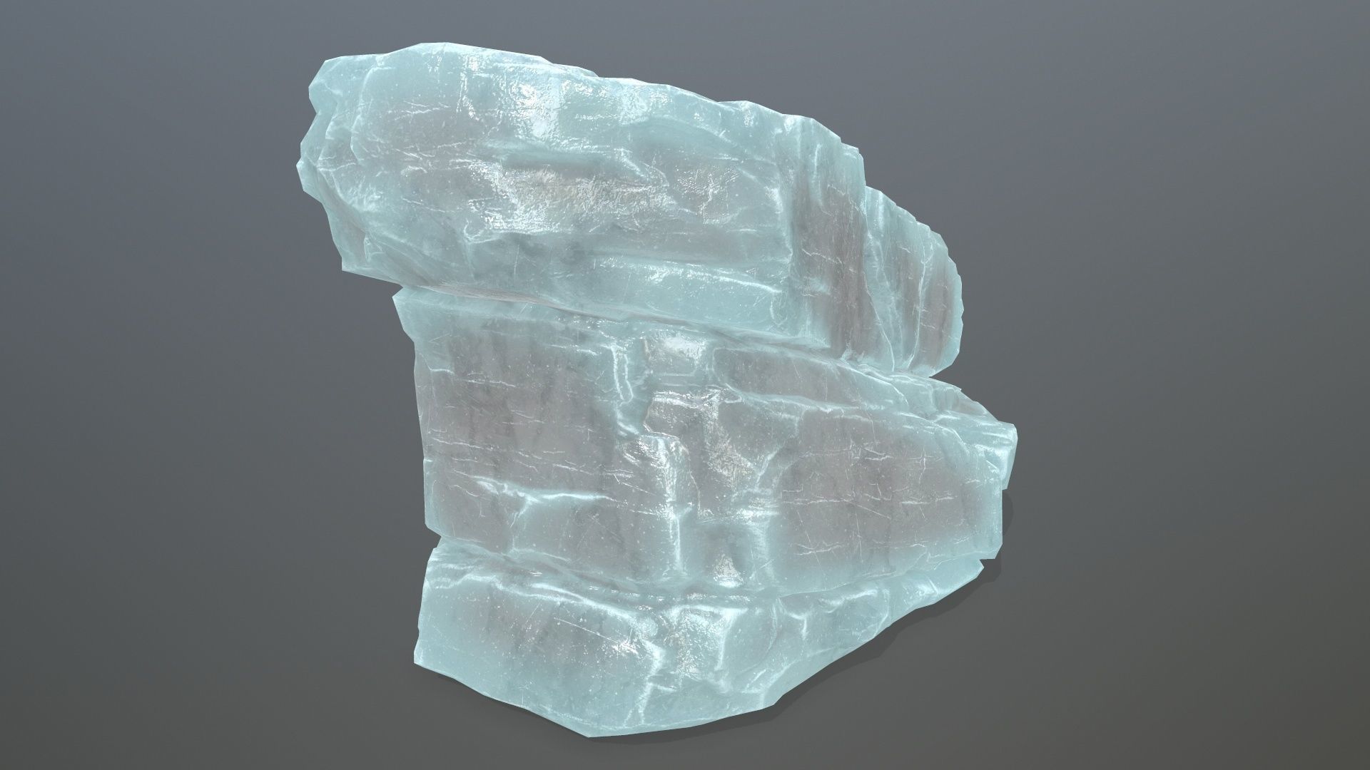 ice rocks  Low-poly 3D model_19
