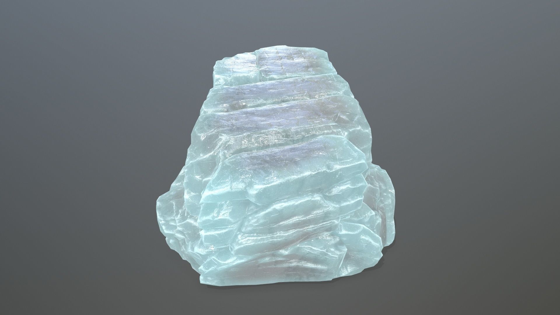 ice rocks  Low-poly 3D model_17