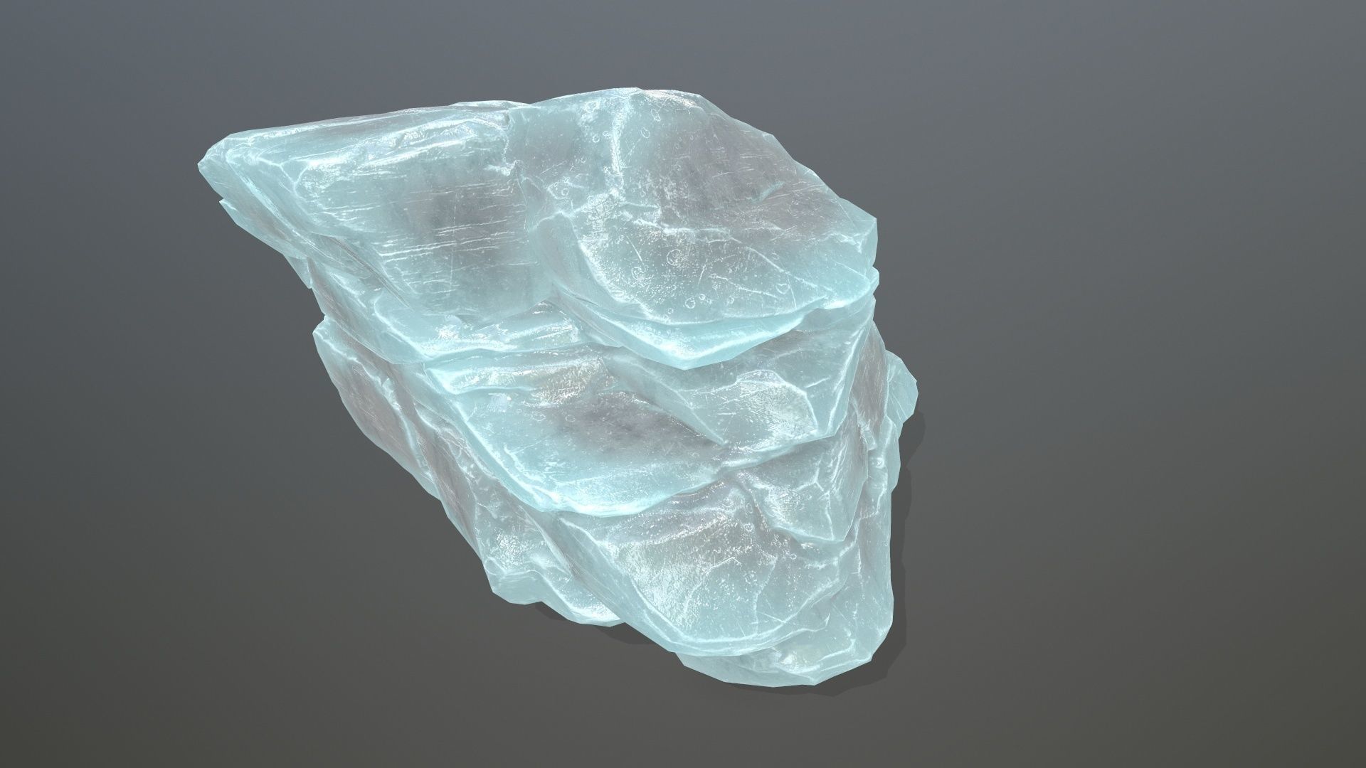ice rocks  Low-poly 3D model_2