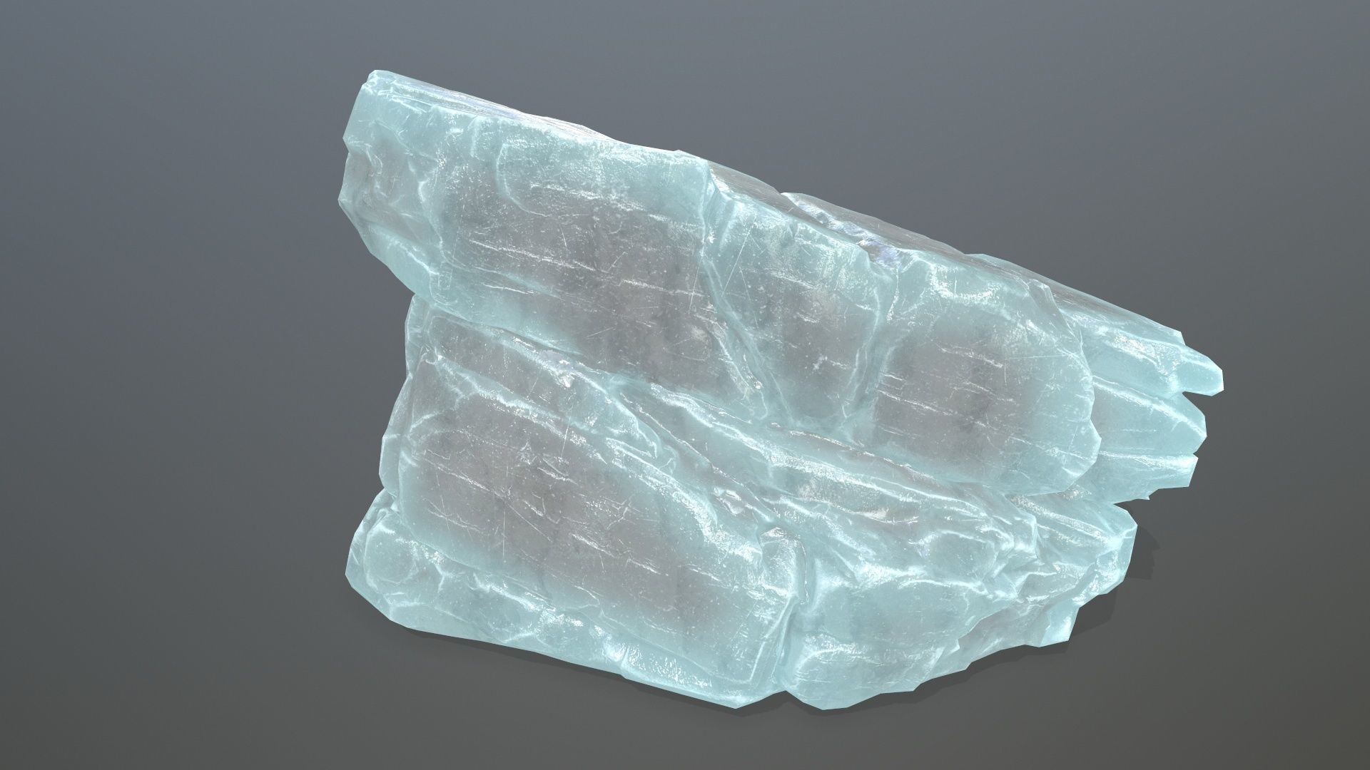 ice rocks  Low-poly 3D model_18