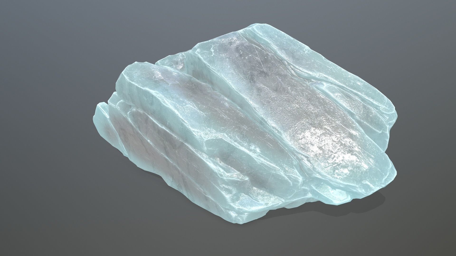 ice rocks  Low-poly 3D model_12