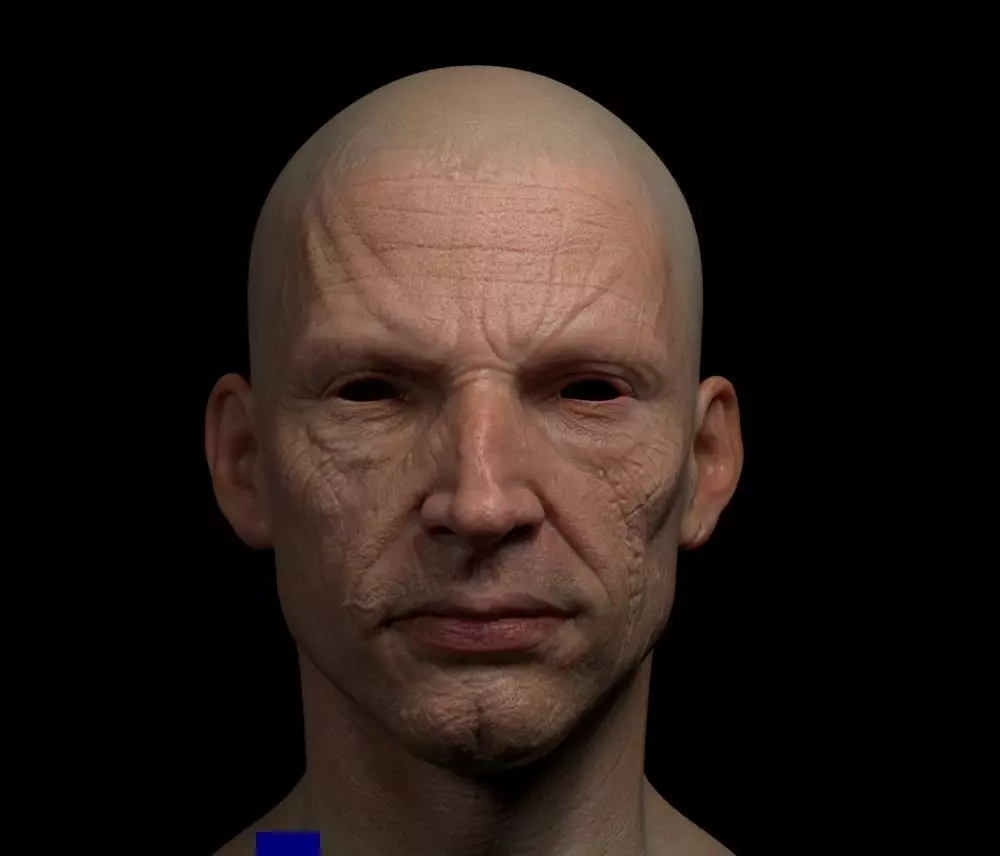 Realistic Male Head 3D model