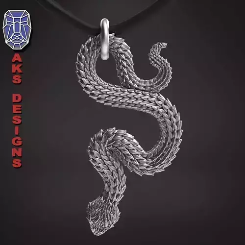 animal Pendant Jewelry snake 1 3D print model