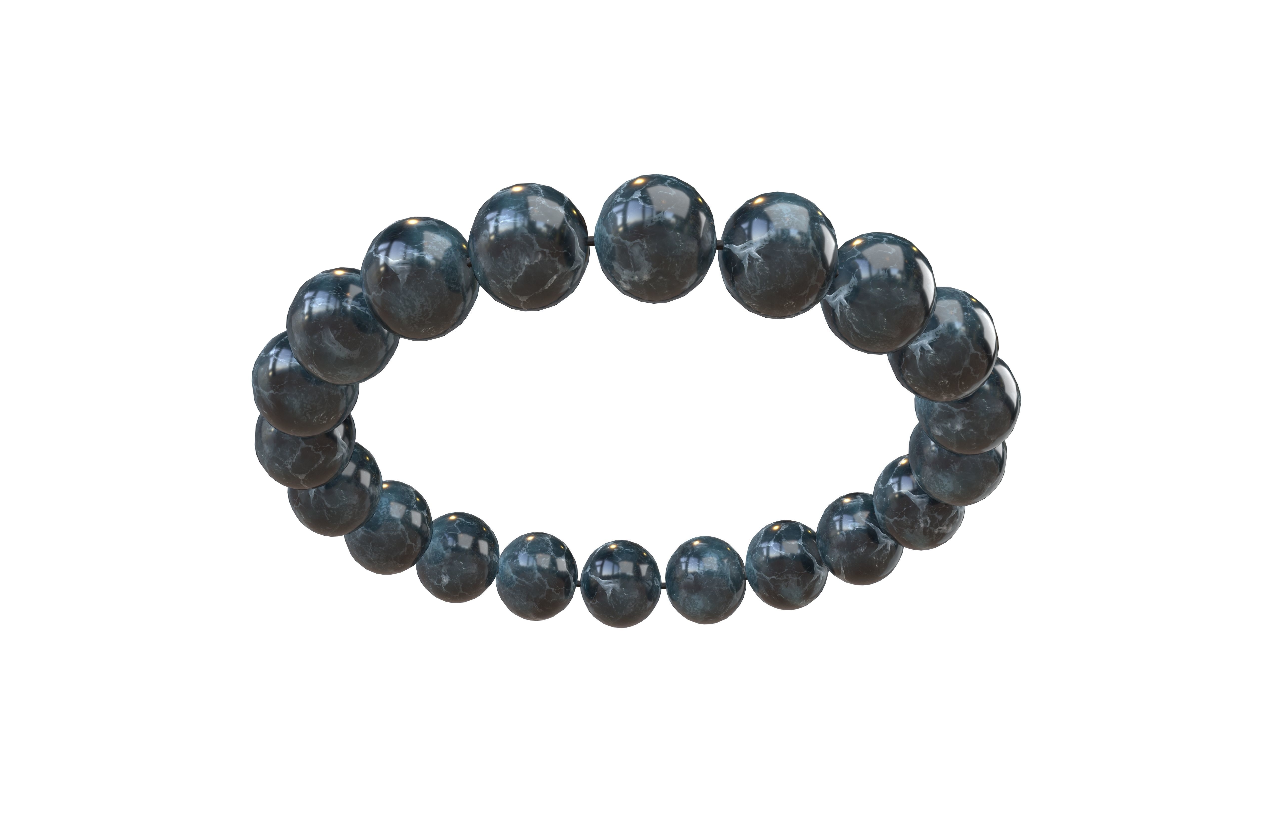 Jade Bracelet v1 004 Low-poly 3D model_3