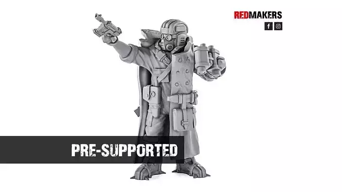 Ice Warriors - Tank commander of the Imperial Force 3D print model