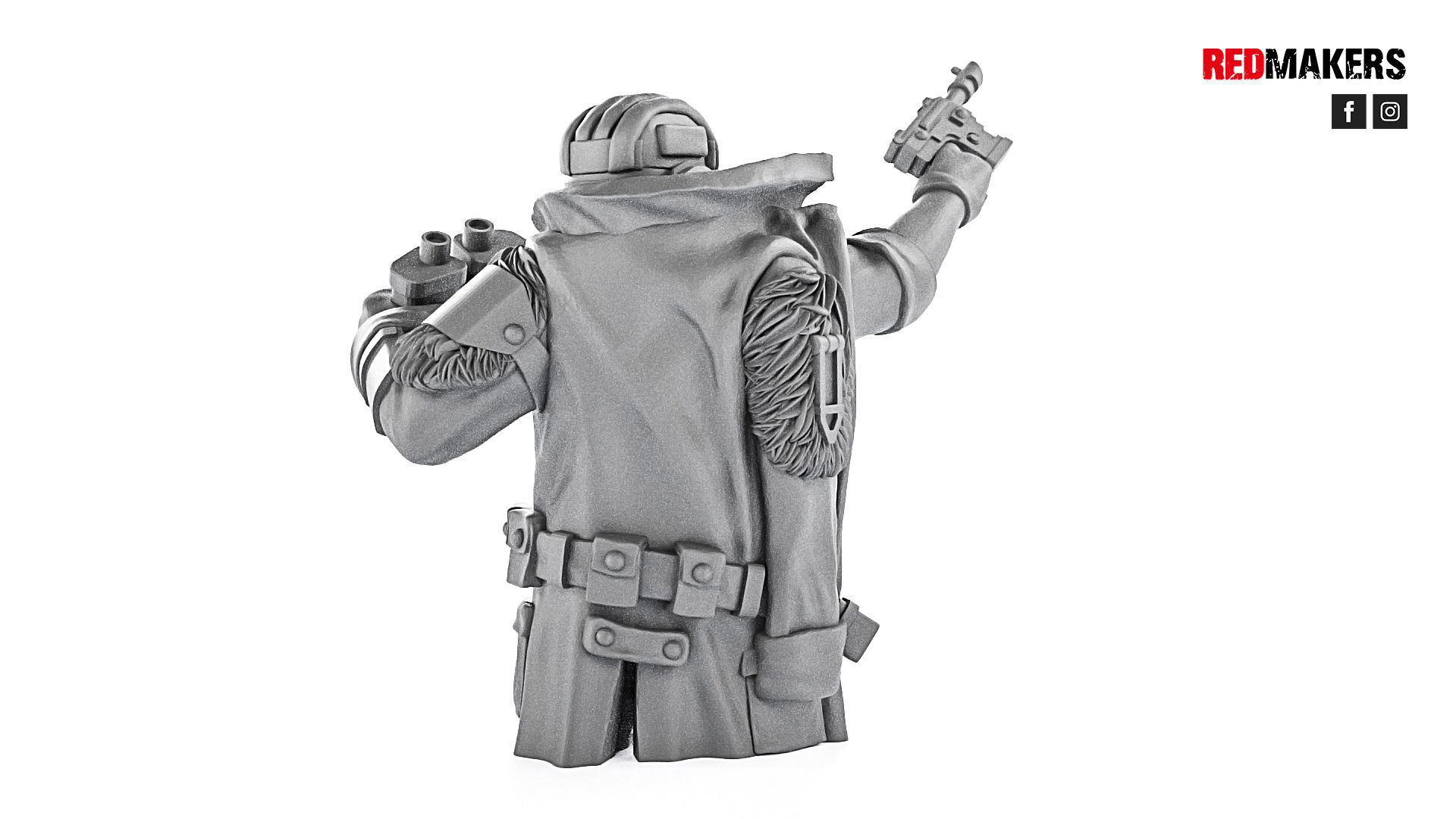Ice Warriors - Tank commander of the Imperial Force 3D print model_9