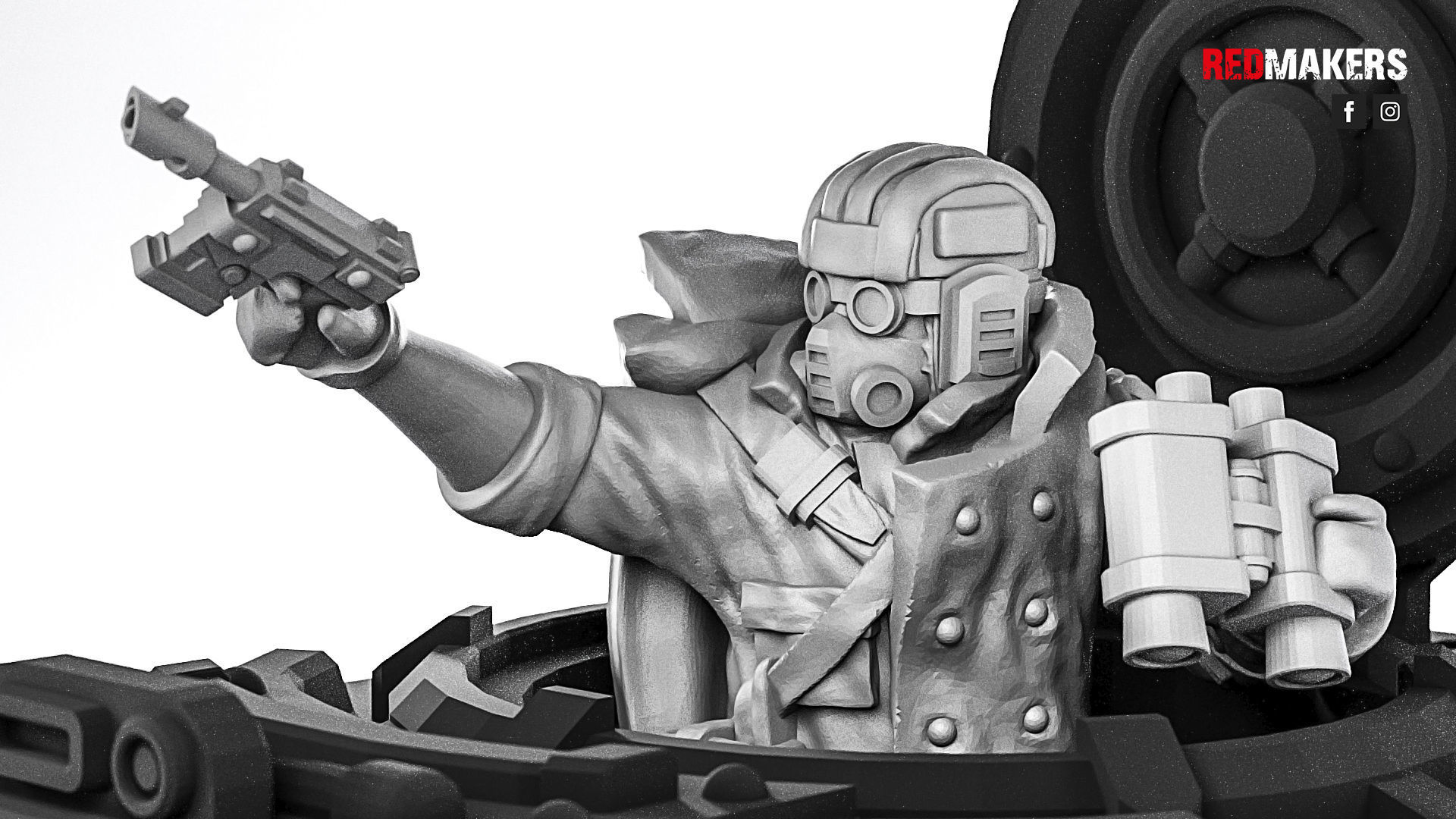 Ice Warriors - Tank commander of the Imperial Force 3D print model_3