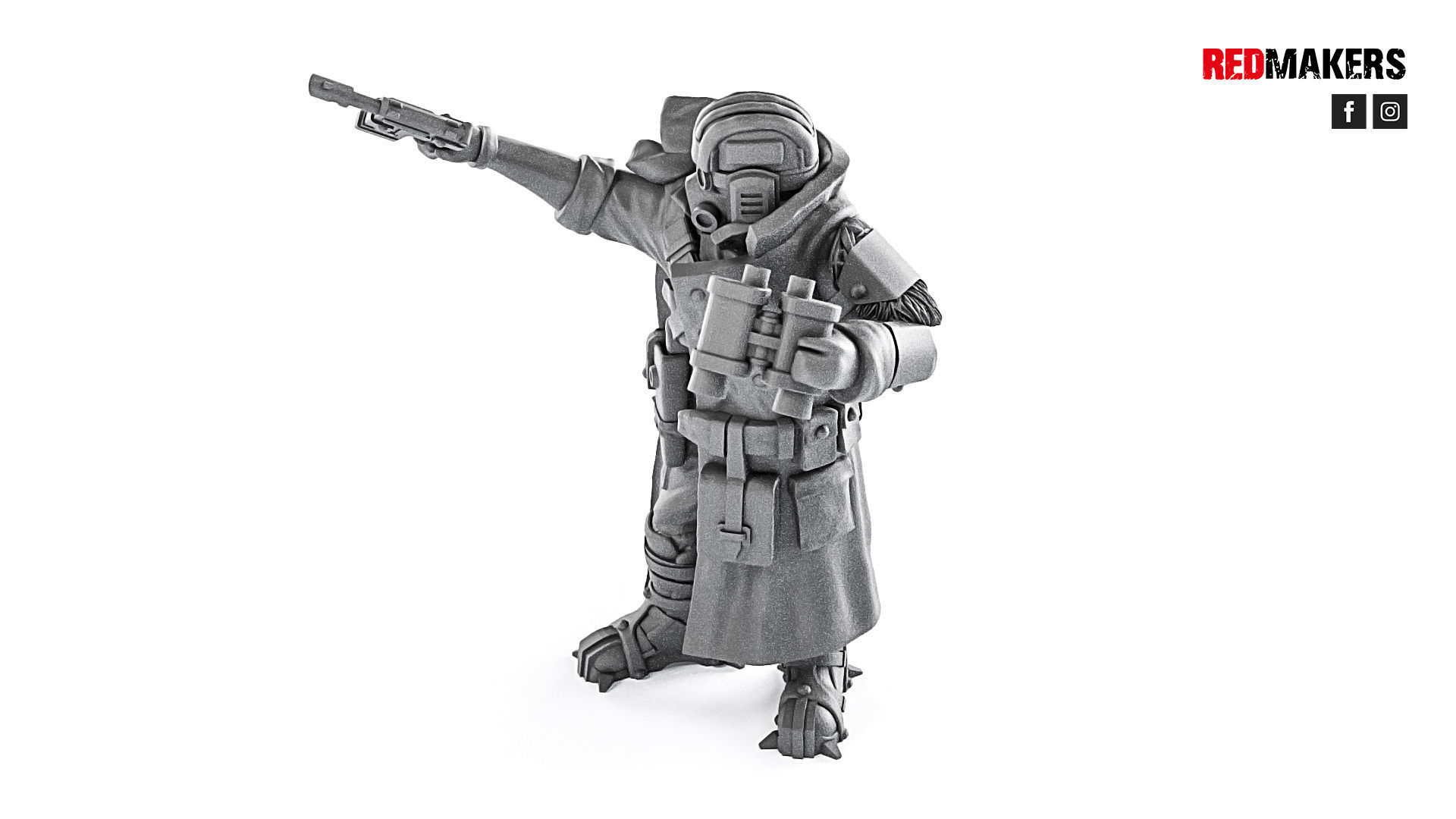 Ice Warriors - Tank commander of the Imperial Force 3D print model_12