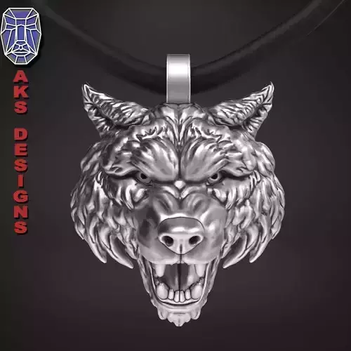 animal Pendant jewelry wolf 1 