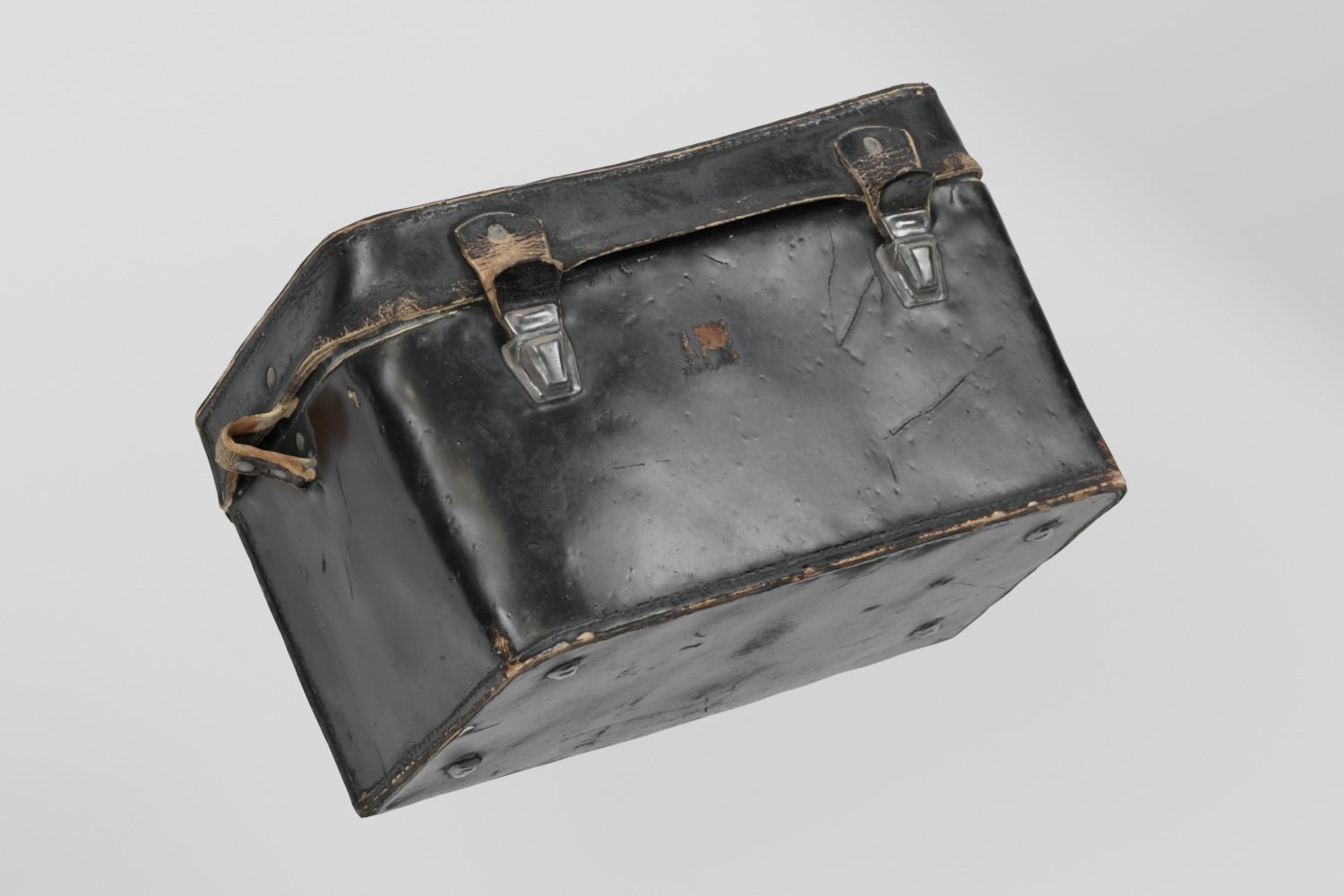Camera Case Leather K3 photogrammetry scan PBR 4K textures Low-poly 3D model_2