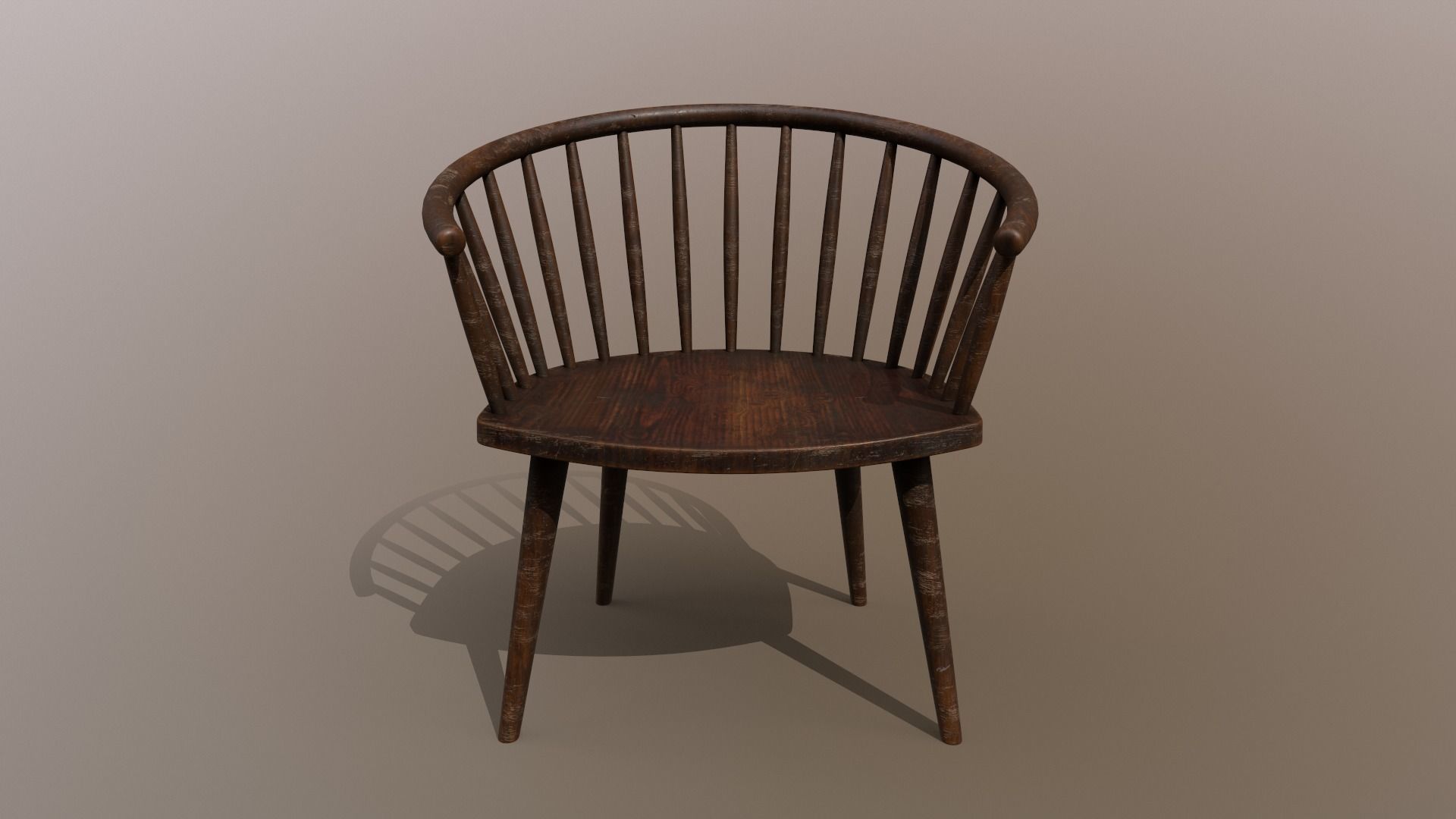 PBR Various Options Wooden Coffee Chair - Lumion - UE4 Low-poly 3D model_7