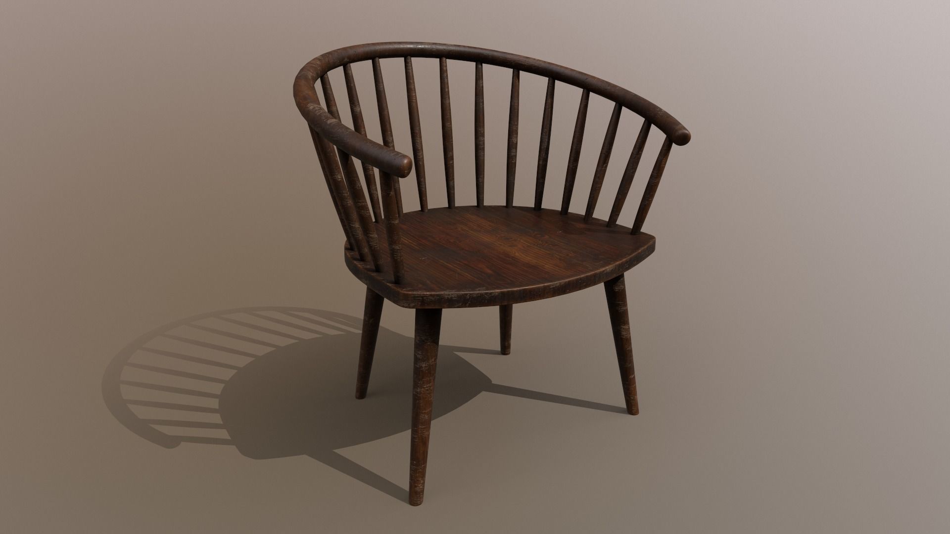 PBR Various Options Wooden Coffee Chair - Lumion - UE4 Low-poly 3D model_8