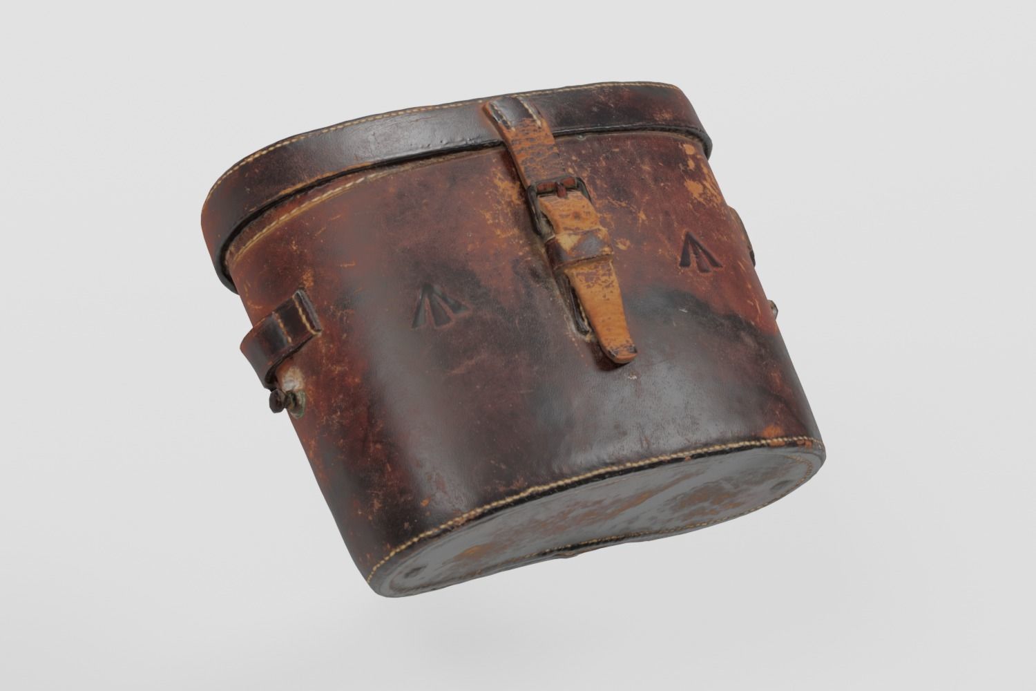 Binocular Case WW1  photogrammetry scan PBR 4K textures Low-poly 3D model_10