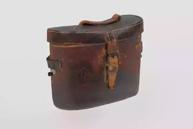 Binocular Case WW1  photogrammetry scan PBR 4K textures