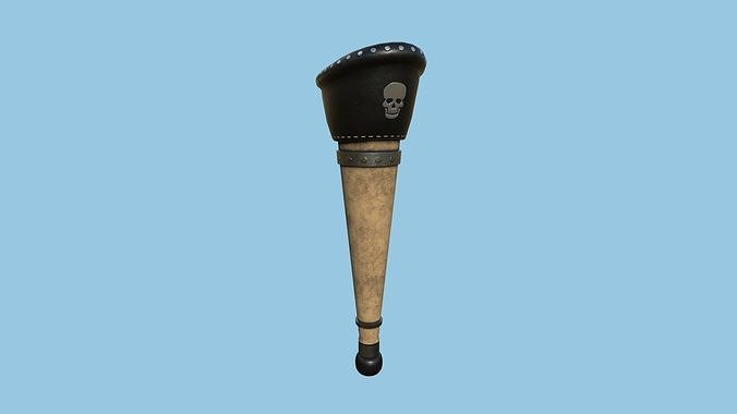 Pirate Pegleg A1 - Wood Black - Character Design Fashion Low-poly 3D model