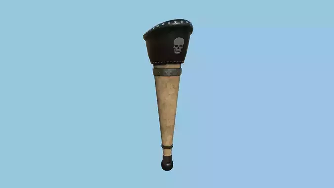 Pirate Pegleg A1 - Wood Black - Character Design Fashion Low-poly 3D model