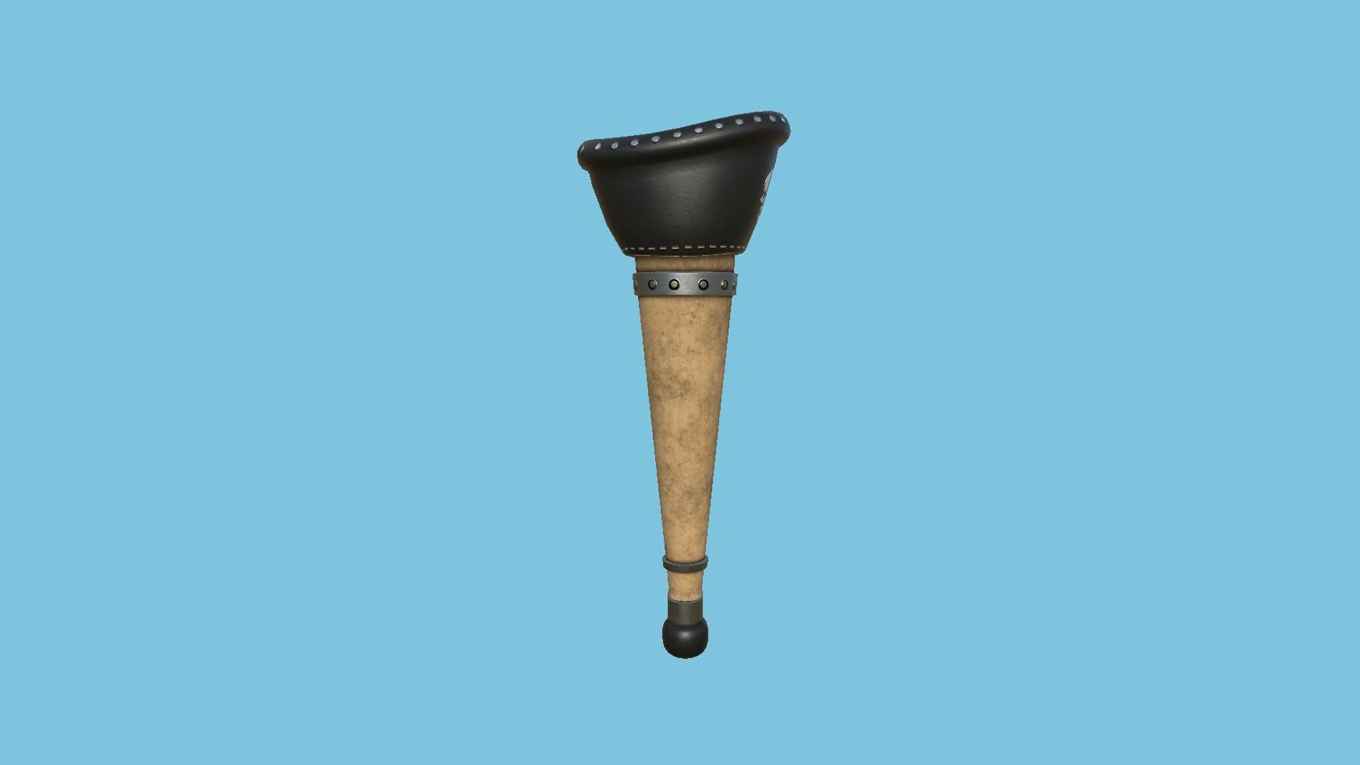 Pirate Pegleg A1 - Wood Black - Character Design Fashion Low-poly 3D model_2