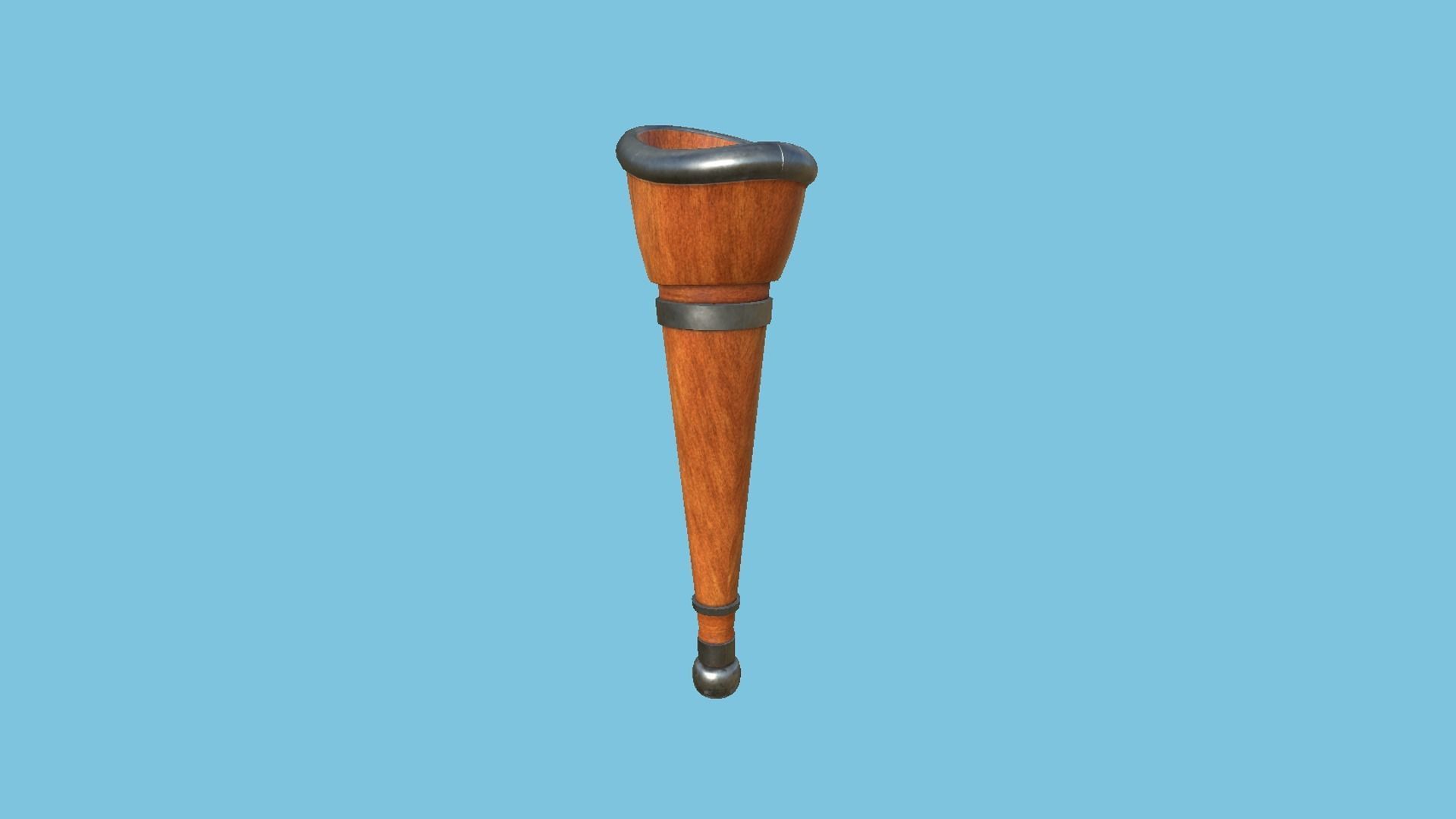Pirate Pegleg A2 - Luxurry Wood - Character Design Fashion Low-poly 3D model_3