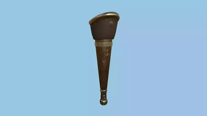 Pirate Pegleg A3 - Bronze Leather - Character Design Fashion Low-poly 3D model