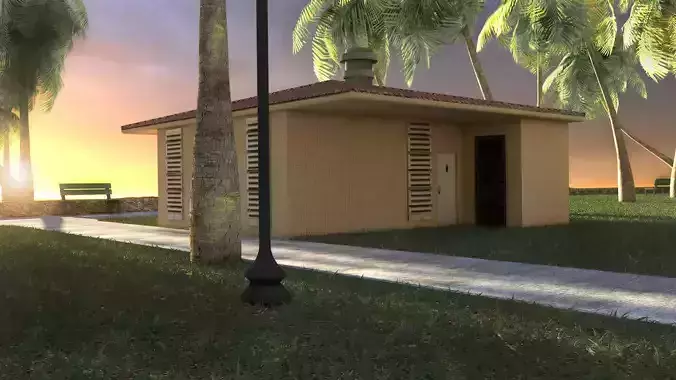 Miami Project Low-poly 3D model