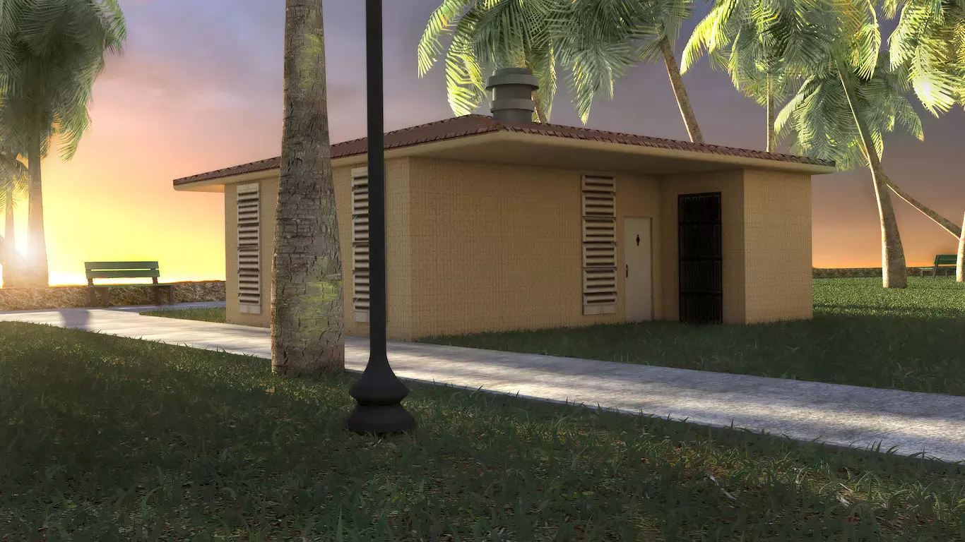 Miami Project Low-poly 3D model_0