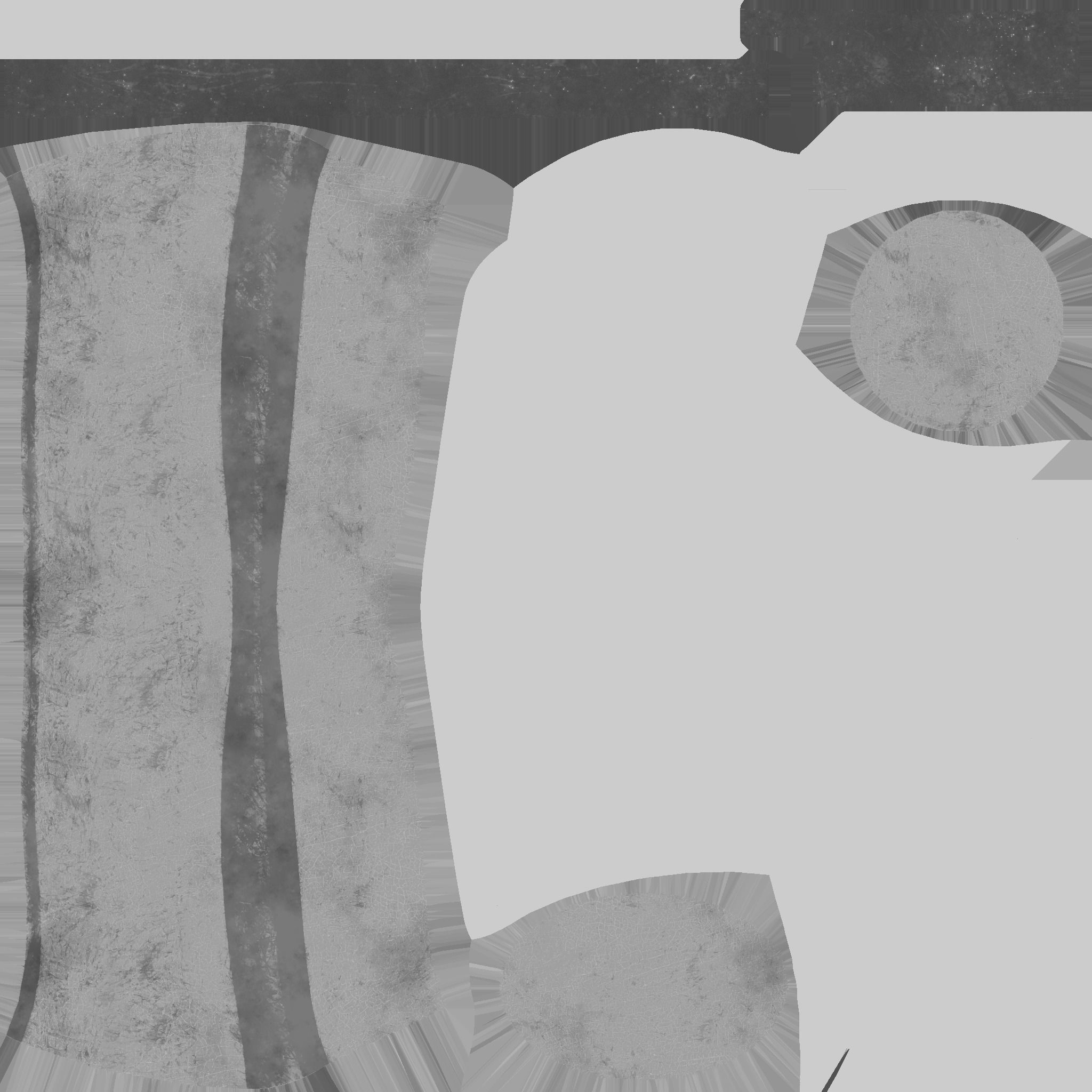 Pirate Pegleg A4 - Rust Wood - Character Design Fashion Low-poly 3D model_13