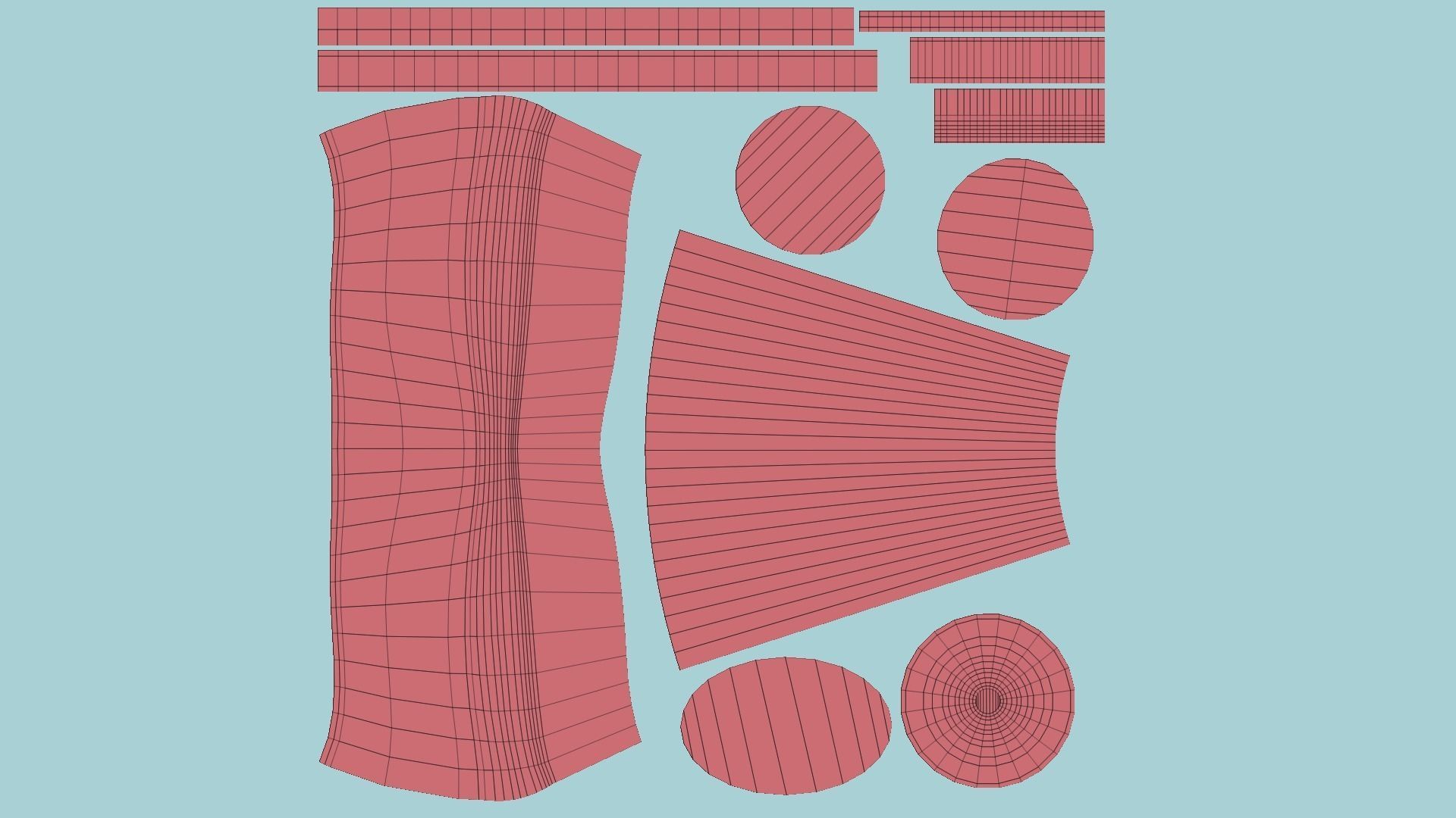 Pirate Pegleg A5 - Destroyed Rust - Character Design Fashion Low-poly 3D model_11