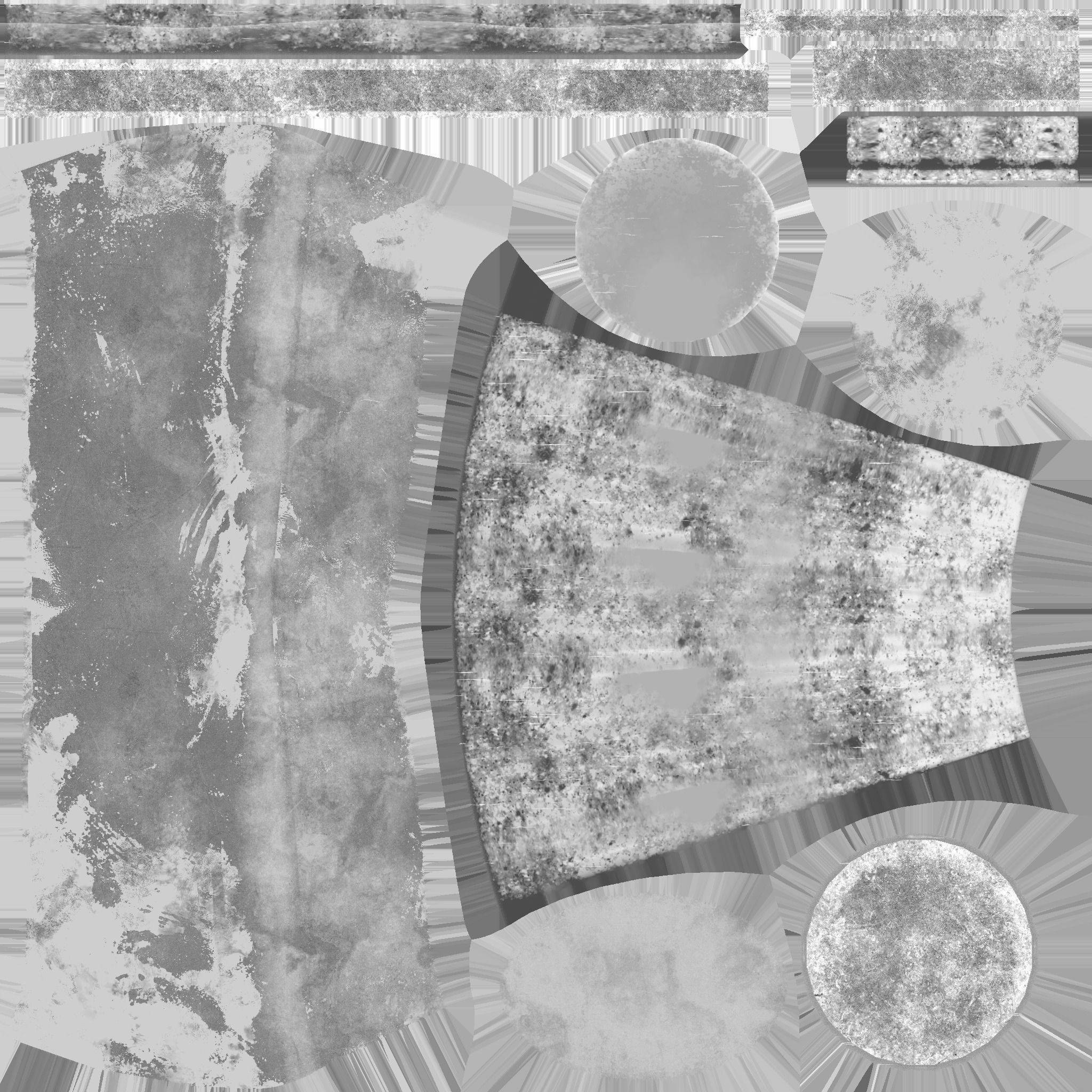 Pirate Pegleg A5 - Destroyed Rust - Character Design Fashion Low-poly 3D model_17