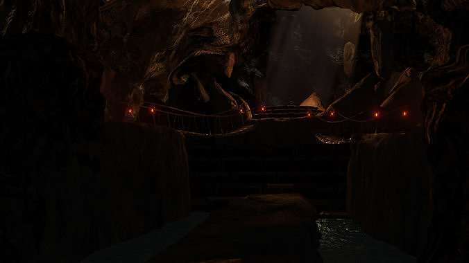 Mystical Cave 3D model