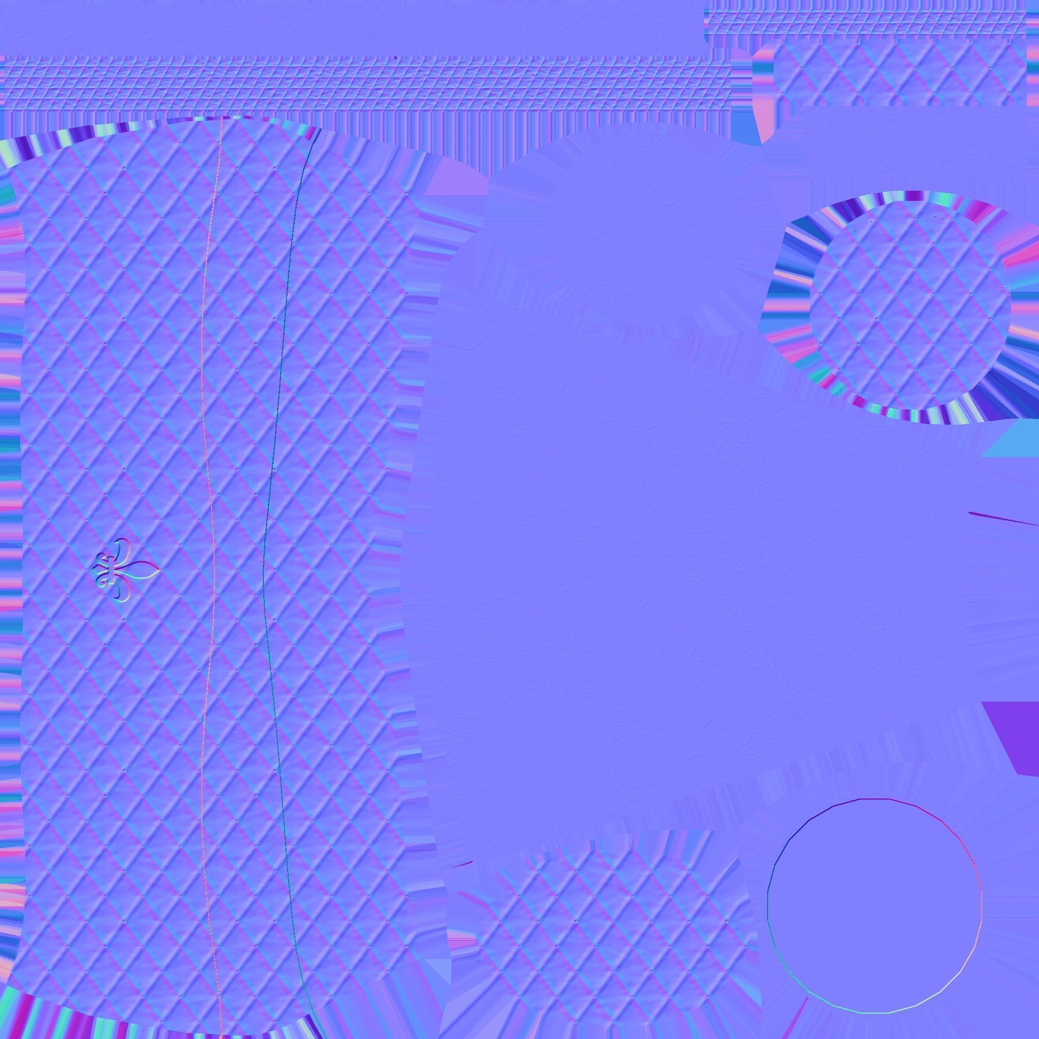 Pirate Pegleg A6 - Black Golden - Character Design Fashion Low-poly 3D model_16